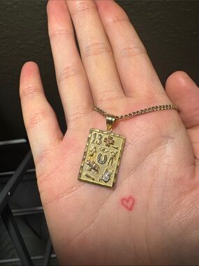 14k Solid Gold Lucky Charm Pendant